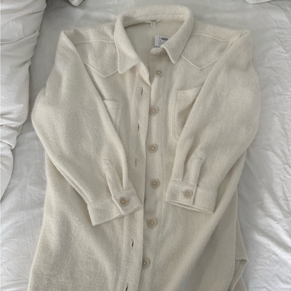 Maurices Ivory Knit Collared Top